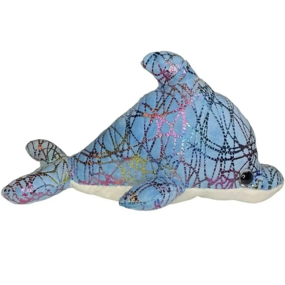 Kellytoy Blue Dolphin Plush 8